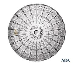 Đĩa tròn pha lê Bohemia Crystal M57 19cm