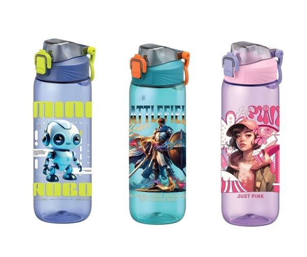 Bình nước trẻ em Tritan cao cấp Renga Wave 630ml - 912167