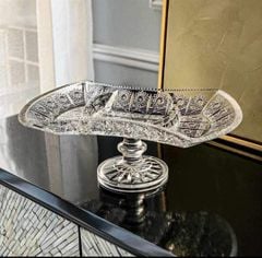 Đĩa eo có chân 3 ngăn BOHEMIA M37 33cm