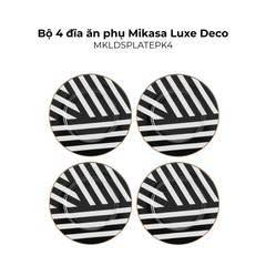 Đồ dùng bàn ăn Mikasa Luxe Deco nhiều món, chất liệu sứ xương