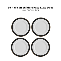 Đồ dùng bàn ăn Mikasa Luxe Deco nhiều món, chất liệu sứ xương