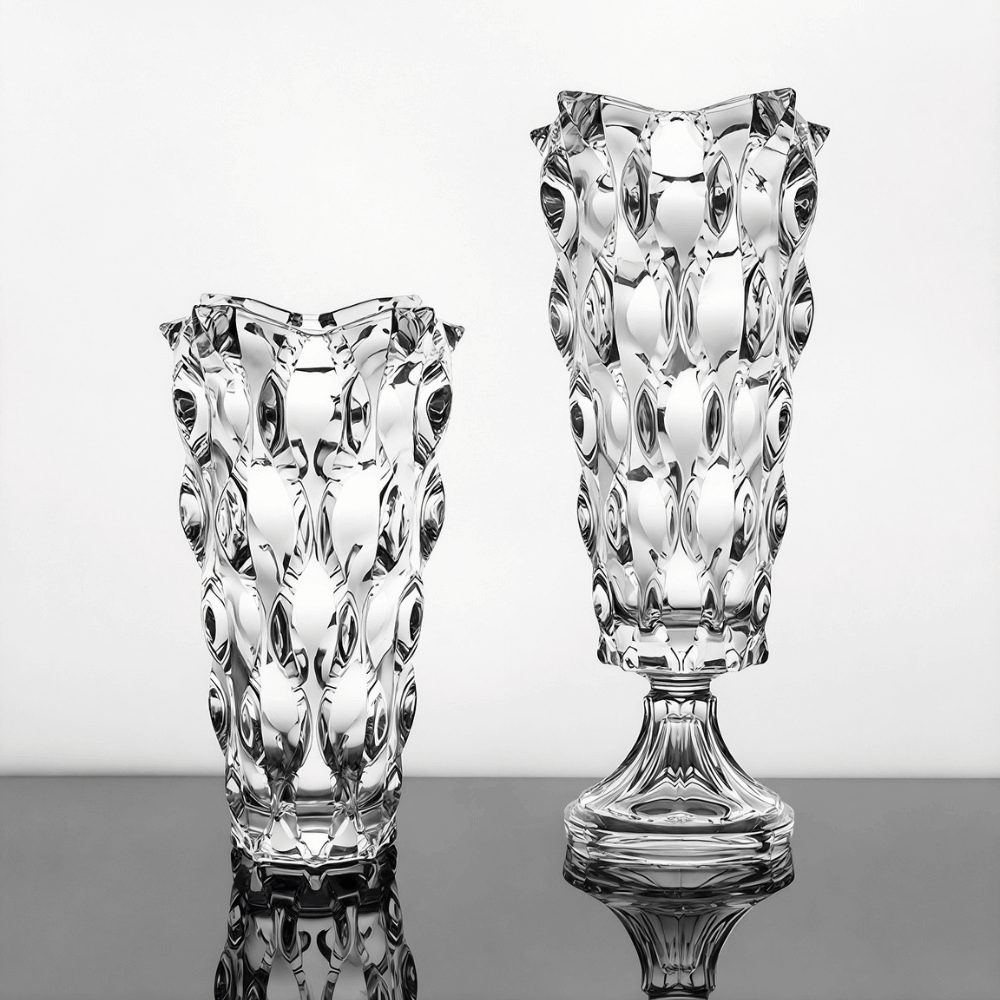 Bình hoa pha lê chân đế Bohemia Samba