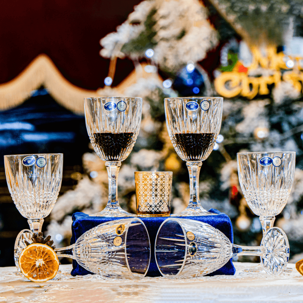 Set 6 ly pha lê Bohemia Vibes 180ml/ 250ml/ 380ml