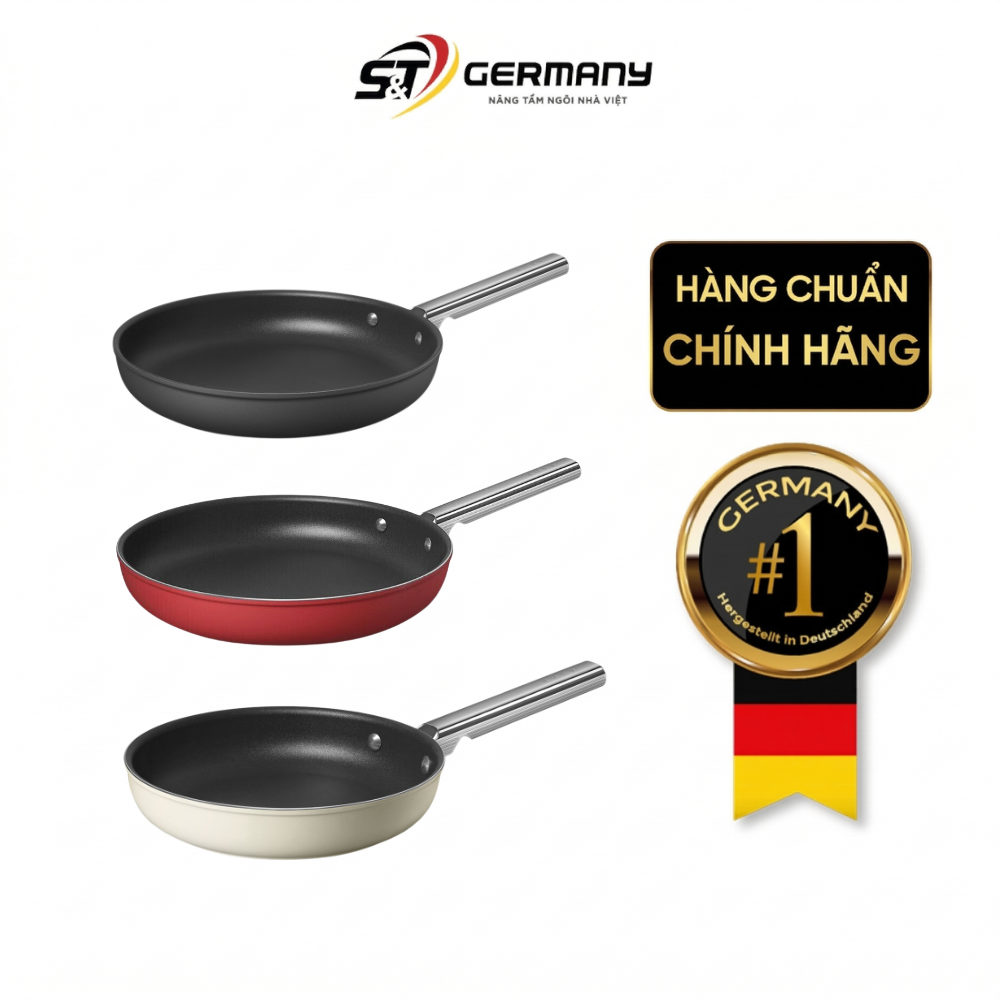 Chảo rán SMEG CKFF 24, 26, 28, 30 cm nhiều màu
