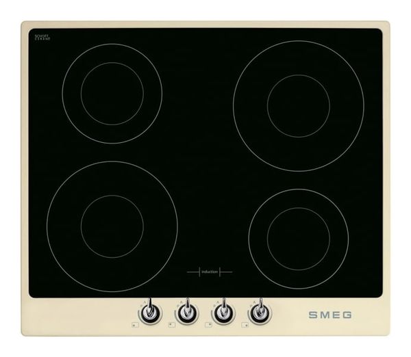 Bếp từ 4 vùng nấu Smeg SI964PM Victoria màu kem