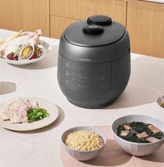 Nồi cơm điện cao tần áp suất kép CUCHEN CRT-UPDS1070B 1,8L lòng nồi inox màu đen