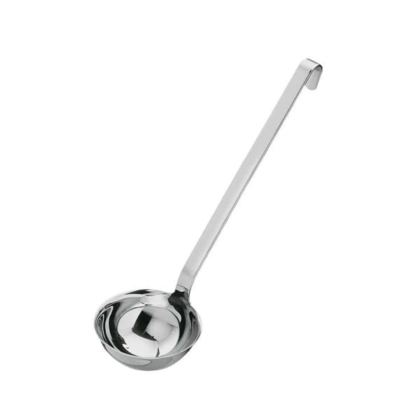 Muôi múc có vành Rösle 10007 cán móc 27.5cm đường kính 7cm