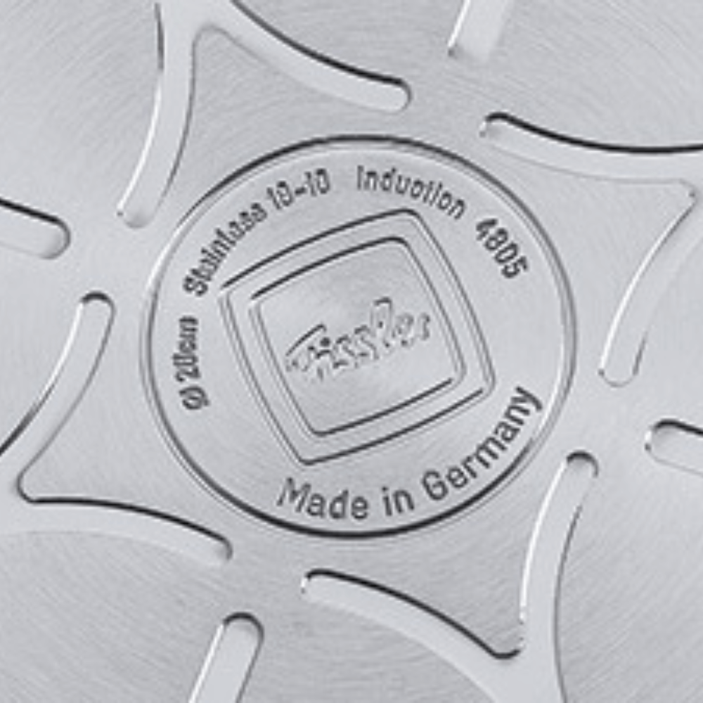 Bộ nồi Fissler Profi set 4 món vung kính kèm chảo Fissler Profi tổ ong size 24cm made in Germany