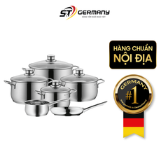 Bộ nồi WMF Diadem Plus 6 món kèm quánh và chảo thép WMF 24/28cm