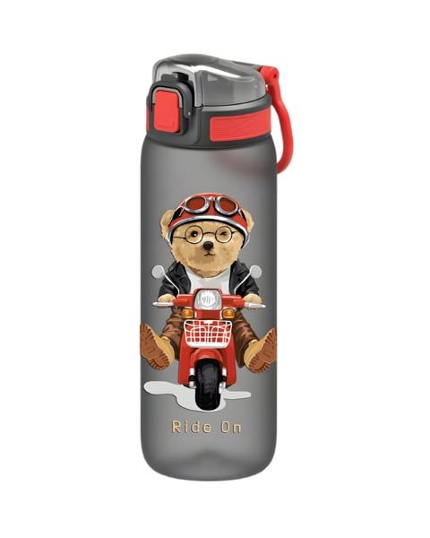 Bình nước trẻ em Tritan cao cấp Renga Rybo-X 630ml - 912063 màu xám