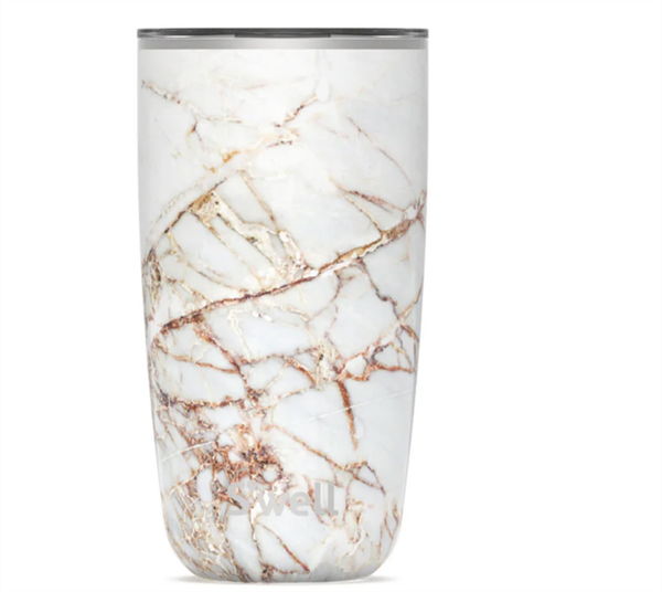 Cốc cách nhiệt có nắp bật 530ml, bằng bằng thép không gỉ, màu vàng trắng, Model 13118-H19-53410EU, kích thước: 8.8x8.4x16cm, dùng để đựng nước