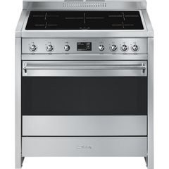 Bếp từ kết hợp lò nướng SMEG A1PYID-9 Classica 11400 W 90cm 5 vùng nấu