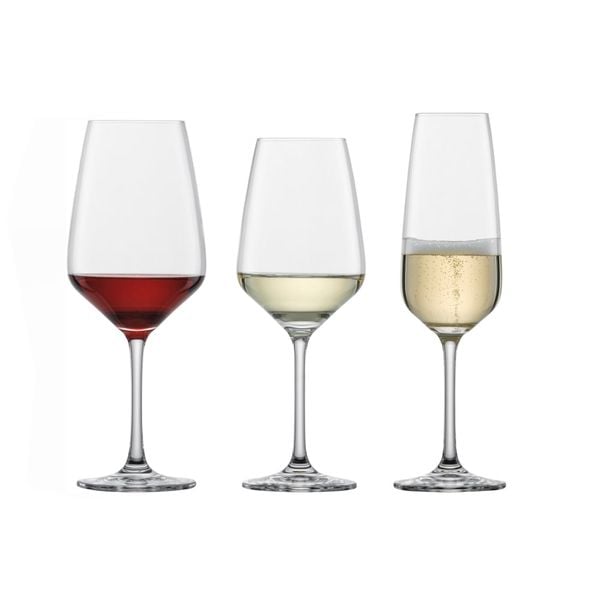Bộ ly rượu vang pha lê 18 món Schott Zwiesel Taste 121868 Premium Box 280ml, 360ml, 500ml