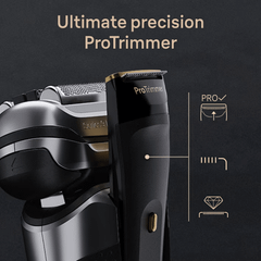 Máy cạo râu Braun Series 9 Pro+ 9569cc made in Germany (màu vàng Gold) - bản tặng kèm Braun Power Case