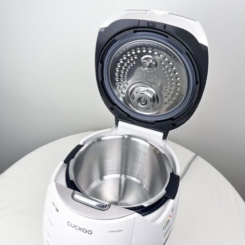 Nồi cơm điện cao tần áp suất CUCKOO CRP-CHAS109FWM 1,8L màu trắng lòng nồi inox