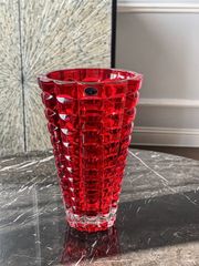 Lọ hoa Millenium đỏ 26cm Crystal Bohemia