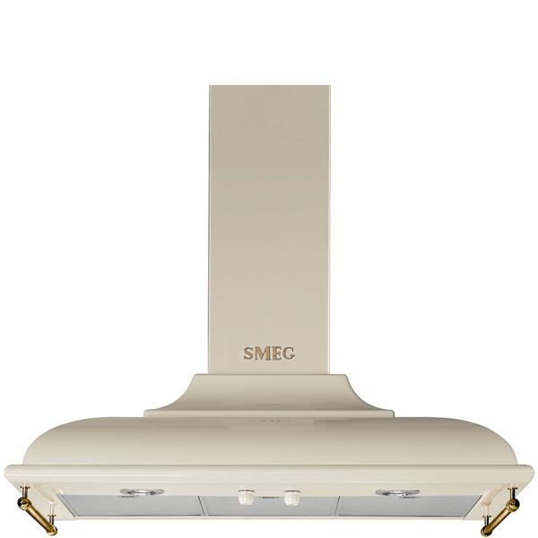 Máy hút mùi treo tường Smeg Cortina KC19POE 90cm màu kem