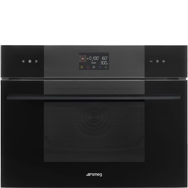 Lò nướng kết hợp vi sóng âm tủ Smeg Linea 60cm SO4102M1B3 màu đen