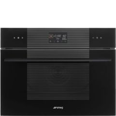 Lò nướng kết hợp vi sóng âm tủ Smeg Linea 60cm SO4102M1B3 màu đen
