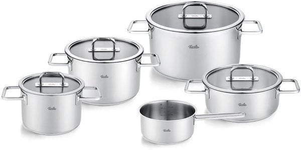 Bộ nồi Fissler Viseo PRO 5 món vung kính kèm quánh