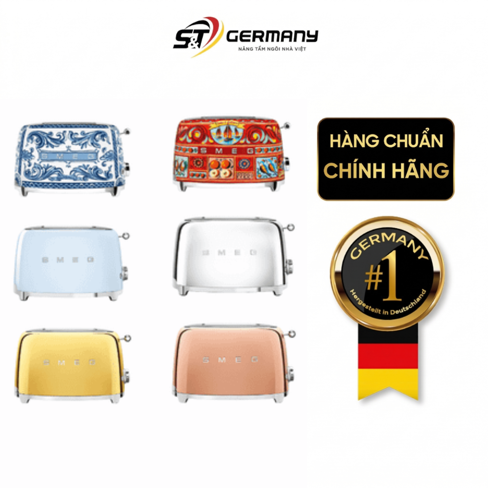 Máy nướng bánh mì SMEG TSF01 nhiều màu
