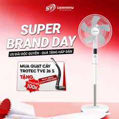 Quạt cây Trotec TVE26S màu trắng