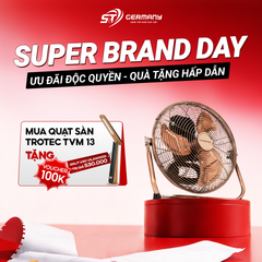 Quạt sàn Trotec TVM13 màu đồng 35cm