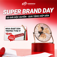 Quạt sàn Trotec TVM 17 45cm màu đồng