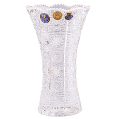 Lọ hoa pha lê Bohemia bó mạ M57 30cm