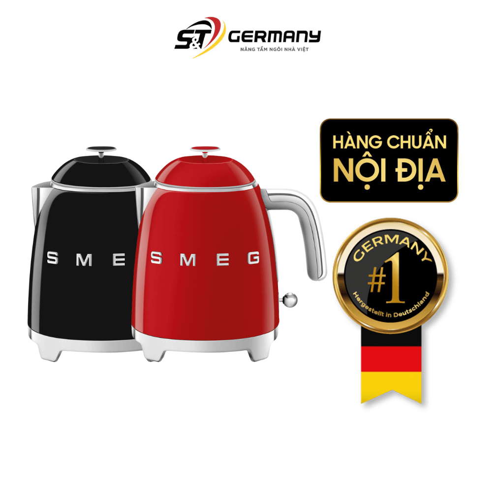 Ấm siêu tốc mini SMEG KLF05 0,8 L nhiều màu