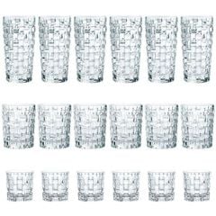 Bộ 18 cốc pha lê Nachtmann Bossa Nova 3 kích cỡ