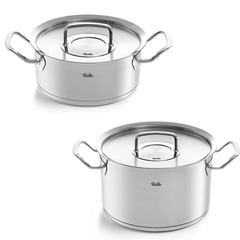Bộ nồi Fissler Profi 5 món kèm chảo inox 2 quai Profi 24/28cm made in Germany