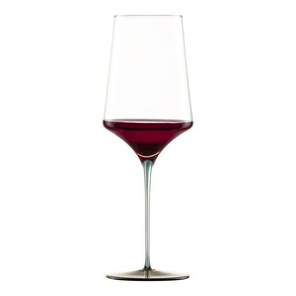 Ly rượu vang pha lê Zwiesel Glas Ink 123419 638ml chân đế màu xanh lá Ochre
