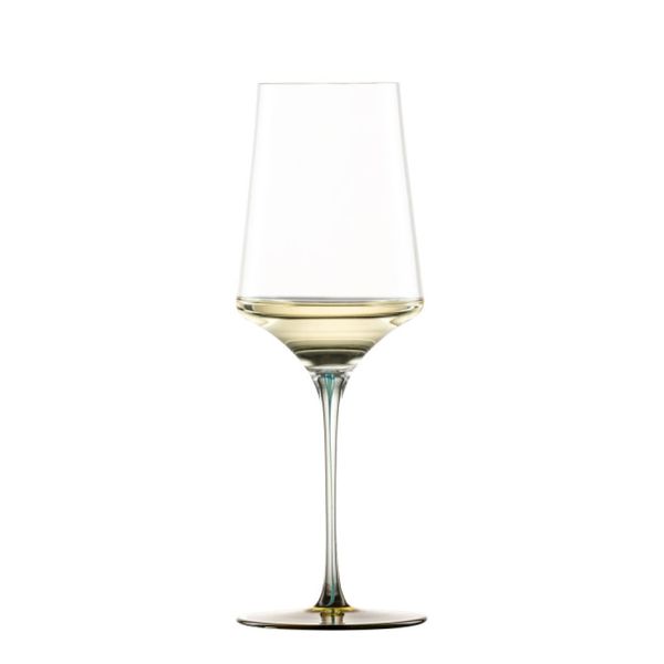 Ly rượu vang pha lê Zwiesel Glas Ink 123421 407ml chân đế màu xanh lá Ochre