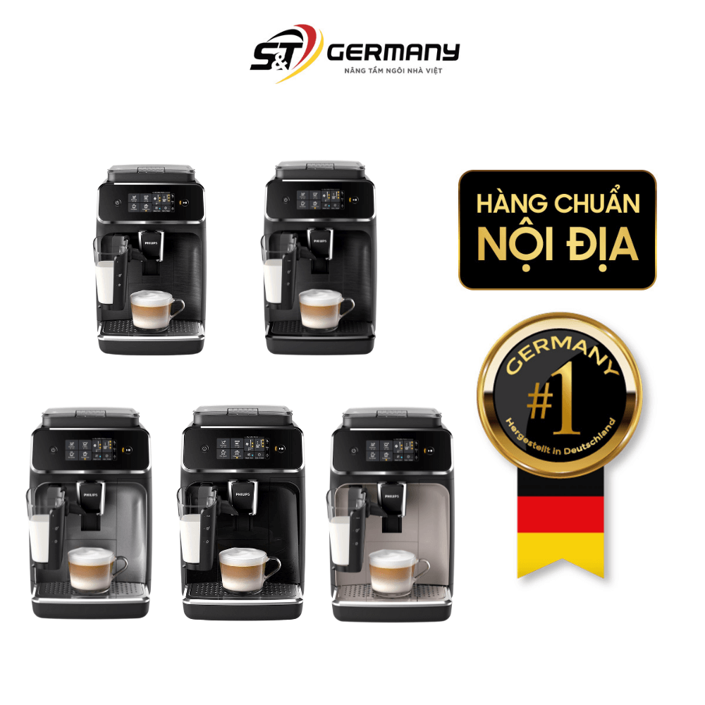 Máy pha cà phê tự động Philips series 2200 đánh sữa tự động EP223x