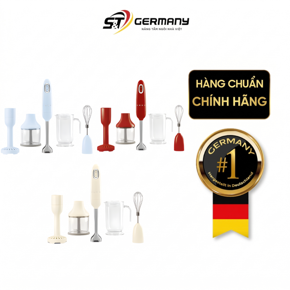 Bộ máy xay cầm tay SMEG HBF22 nhiều màu