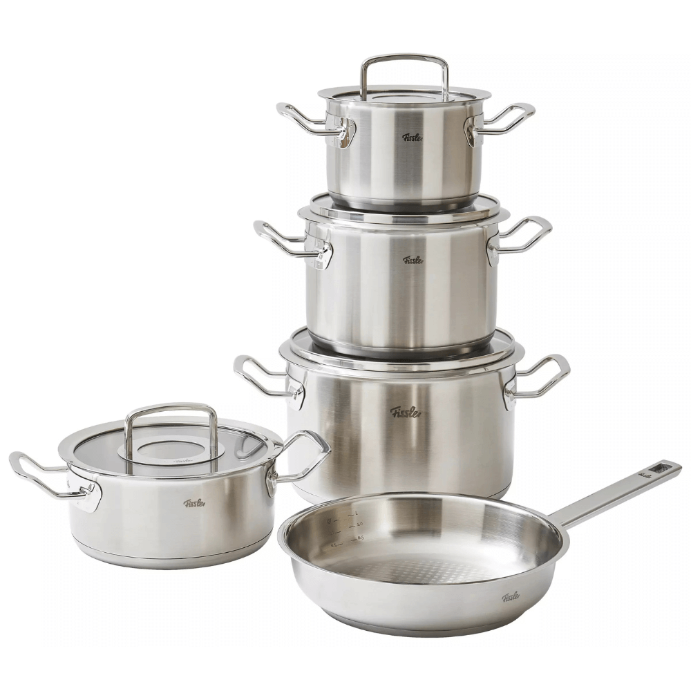 Bộ nồi Fissler Profi 5 món kèm chảo inox Profi 24/28cm made in Germany