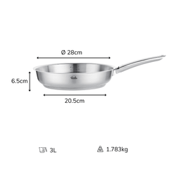 Chảo thép Fissler Pure made in Germany size 20/24/28 cm