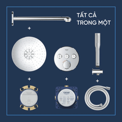 Sen âm tường Grohe 34874000 bát tròn