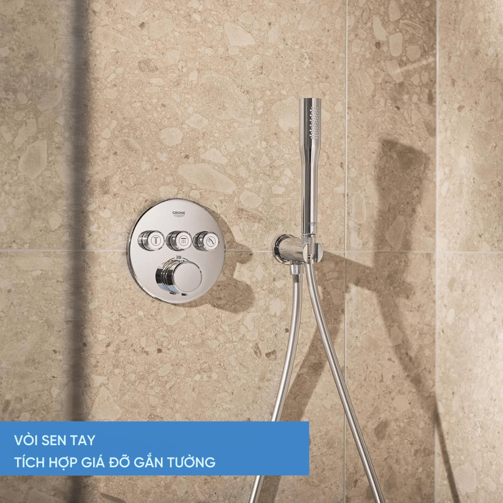 Sen âm tường Grohe 34874000 bát tròn