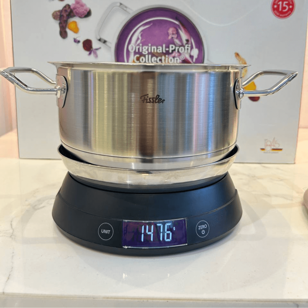 Bộ nồi Fissler Profi 5 món kèm chảo inox 2 quai Profi 24/28cm made in Germany