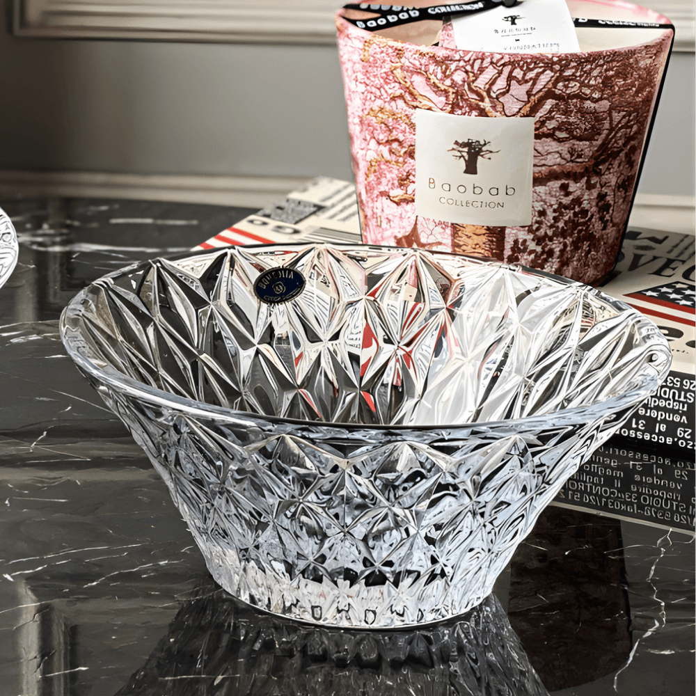 Tô Memphis trắng 19cm Crystal Bohemia