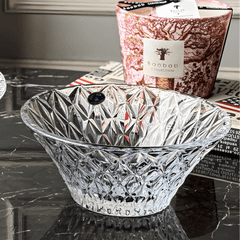 Tô Memphis trắng 19cm Crystal Bohemia