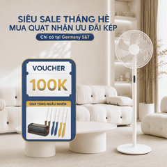 Quạt cây Trotec TVE24S màu trắng nội địa Đức