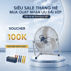 Quạt sàn Trotec TVM14 màu inox 35cm