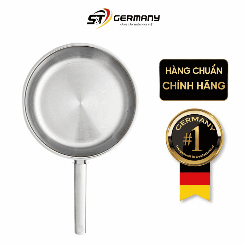 Chảo inox Fissler Crispy Steelux Pro 24cm made in Germany