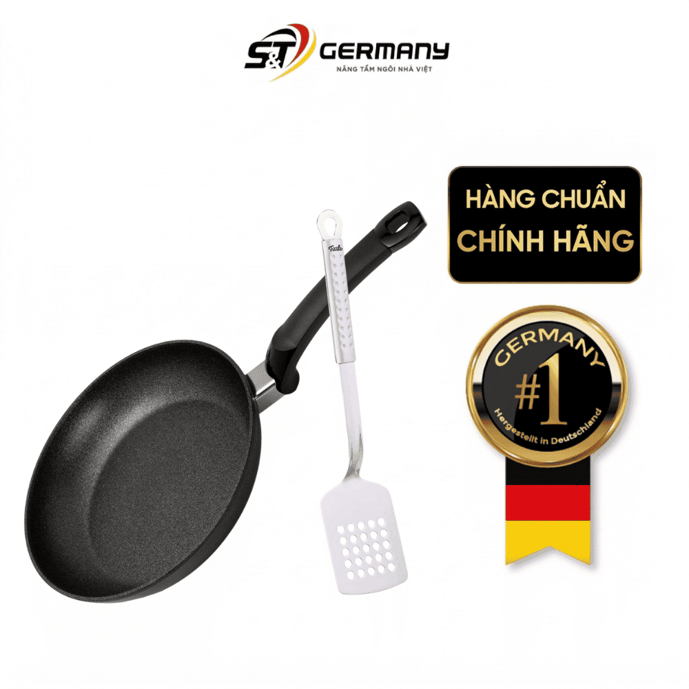 Chảo Fissler Adamant Classic 28cm kèm xẻng made in Germany (màu đen)