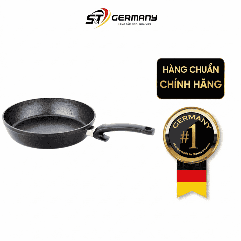 Chảo chống dính Fissler Adamant Comfort 28cm kèm vung kính made in Germany