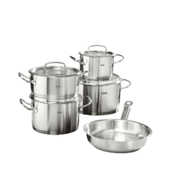 Bộ nồi Fissler Profi set 5 món kèm chảo vung kính made in Germany