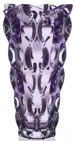 Bình hoa pha lê Samba Light Violet 30.5cm Bohemia Treasury
